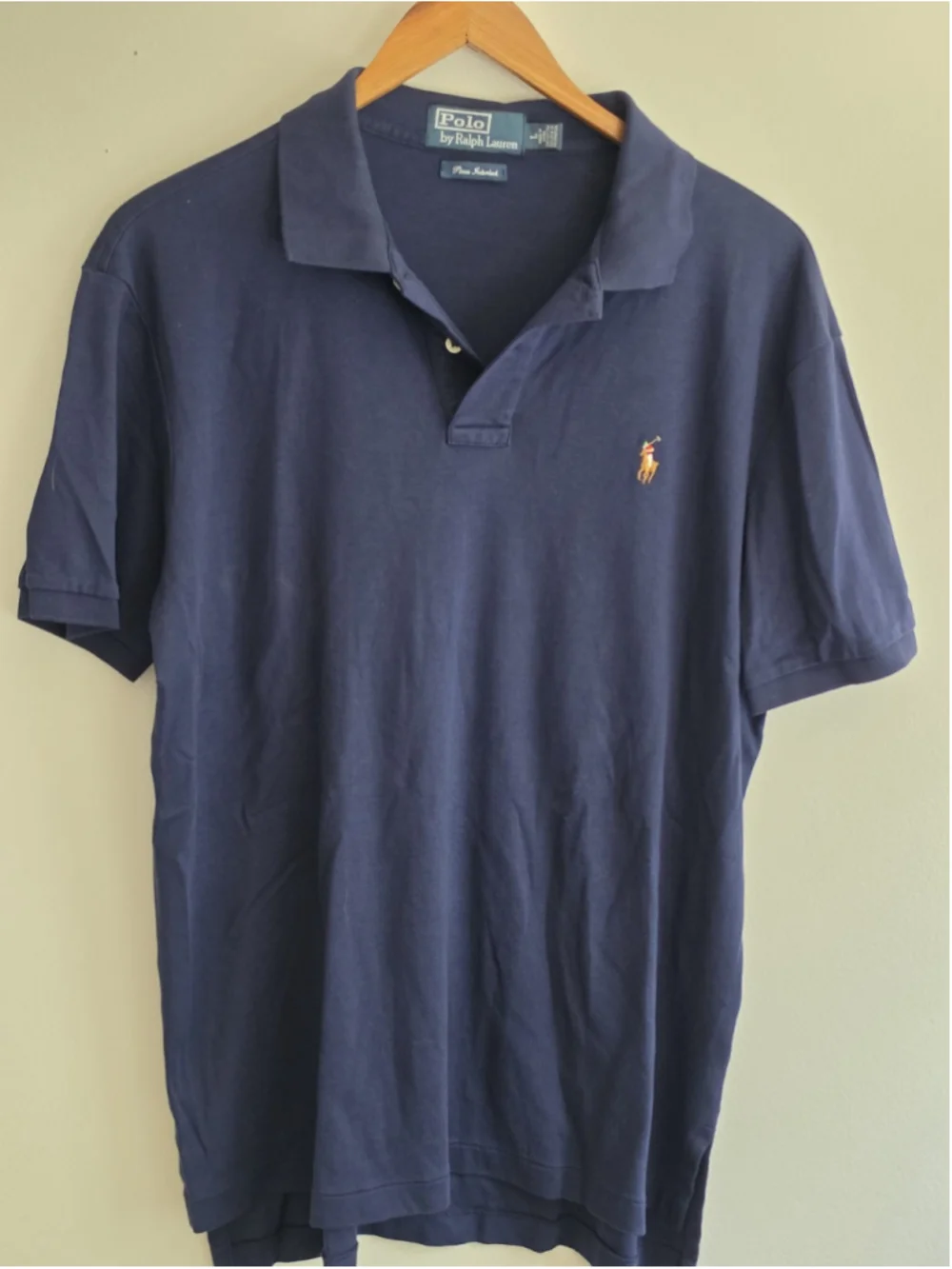 Polo Ralph Lauren Navy Blue Pima Cotton Soft-Touch Interlock Polo Shirt Golf